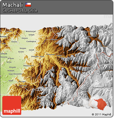Physical 3D Map of Machali