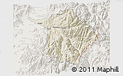 Shaded Relief 3D Map of Machali, lighten