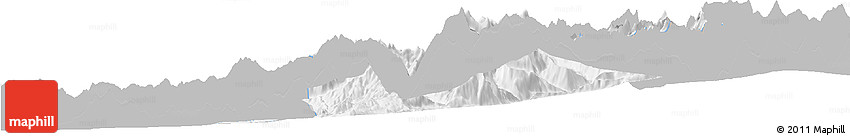 Gray Horizon Map of Machali, single color outside
