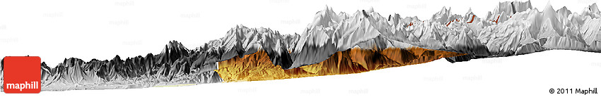 Physical Horizon Map of Machali, desaturated
