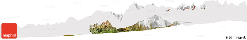 Satellite Horizon Map of Machali, cropped outside