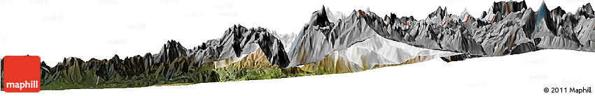 Satellite Horizon Map of Machali, darken