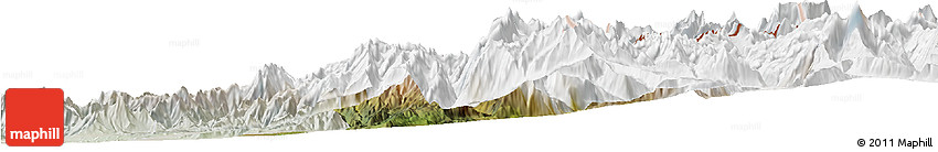 Satellite Horizon Map of Machali, lighten