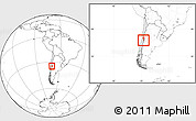 Blank Location Map of Machali, highlighted country, within the entire country