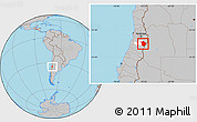 Gray Location Map of Machali, highlighted parent region