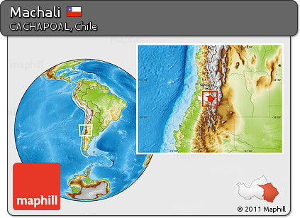 Physical Location Map of Machali, highlighted parent region