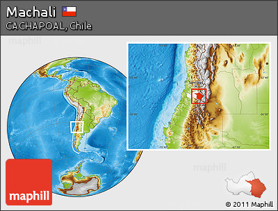 Physical Location Map of Machali, highlighted parent region