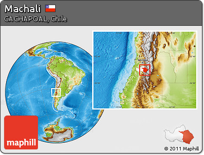 Physical Location Map of Machali, highlighted parent region