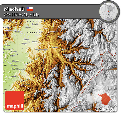 Physical Map of Machali