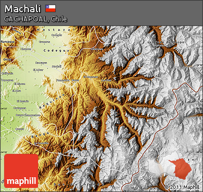 Physical Map of Machali