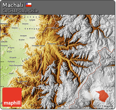 Physical Map of Machali