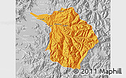 Political Map of Machali, lighten, desaturated