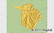 Savanna Style Map of Machali, single color outside