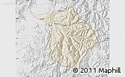 Shaded Relief Map of Machali, lighten, desaturated