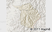 Shaded Relief Map of Machali, lighten