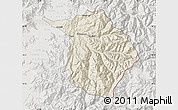 Shaded Relief Map of Machali, lighten, semi-desaturated