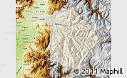 Shaded Relief Map of Machali, physical outside