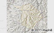 Shaded Relief Map of Machali, semi-desaturated