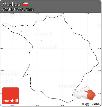 Blank Simple Map of Machali, cropped outside, no labels