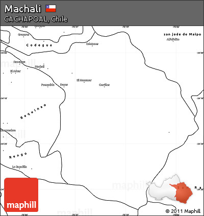 Blank Simple Map of Machali