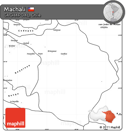 Blank Simple Map of Machali