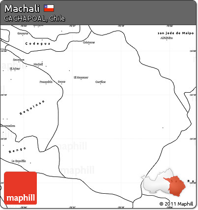 Blank Simple Map of Machali