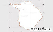 Classic Style Simple Map of Machali, cropped outside