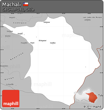 Gray Simple Map of Machali