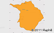 Political Simple Map of Machali, cropped outside