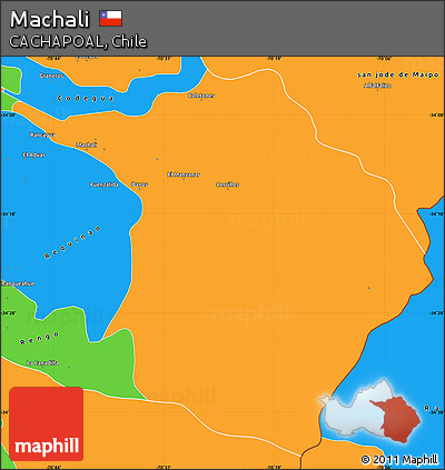 Political Simple Map of Machali