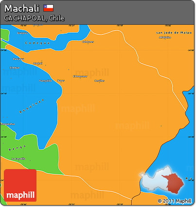 Political Simple Map of Machali