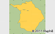 Savanna Style Simple Map of Machali, cropped outside