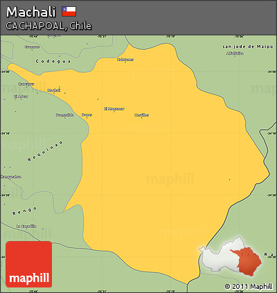Savanna Style Simple Map of Machali