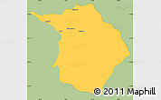 Savanna Style Simple Map of Machali, single color outside