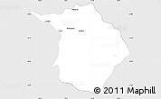 Silver Style Simple Map of Machali, single color outside