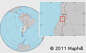 Gray Location Map of Malloa