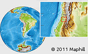 Physical Location Map of Malloa