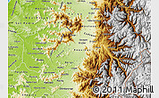 Physical Map of CACHAPOAL