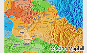 Political Shades Map of CACHAPOAL