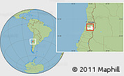Savanna Style Location Map of Olivar, highlighted parent region