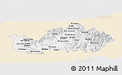 Classic Style Panoramic Map of CACHAPOAL, single color outside