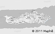 Gray Panoramic Map of CACHAPOAL, single color outside