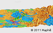 Political Panoramic Map of CACHAPOAL