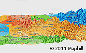 Political Shades Panoramic Map of CACHAPOAL