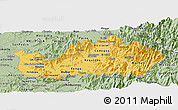 Savanna Style Panoramic Map of CACHAPOAL