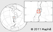 Blank Location Map of Peumo, highlighted parent region