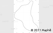 Blank Simple Map of Peumo, cropped outside