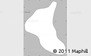 Gray Simple Map of Peumo
