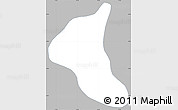 Gray Simple Map of Peumo, single color outside