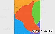 Political Simple Map of Peumo